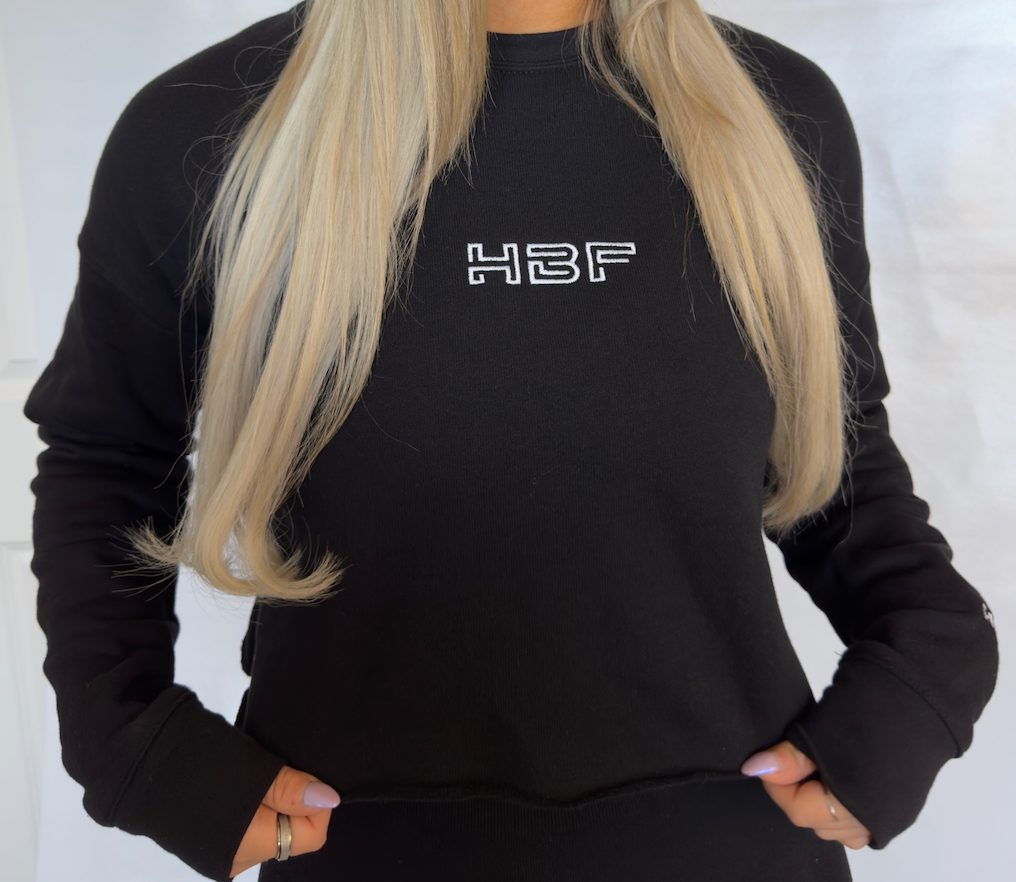 Signature Cropped Crewneck Sweater