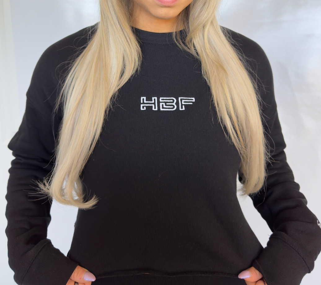 Signature Cropped Crewneck Sweater