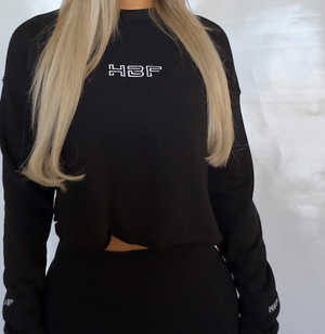 Signature Cropped Crewneck Sweater